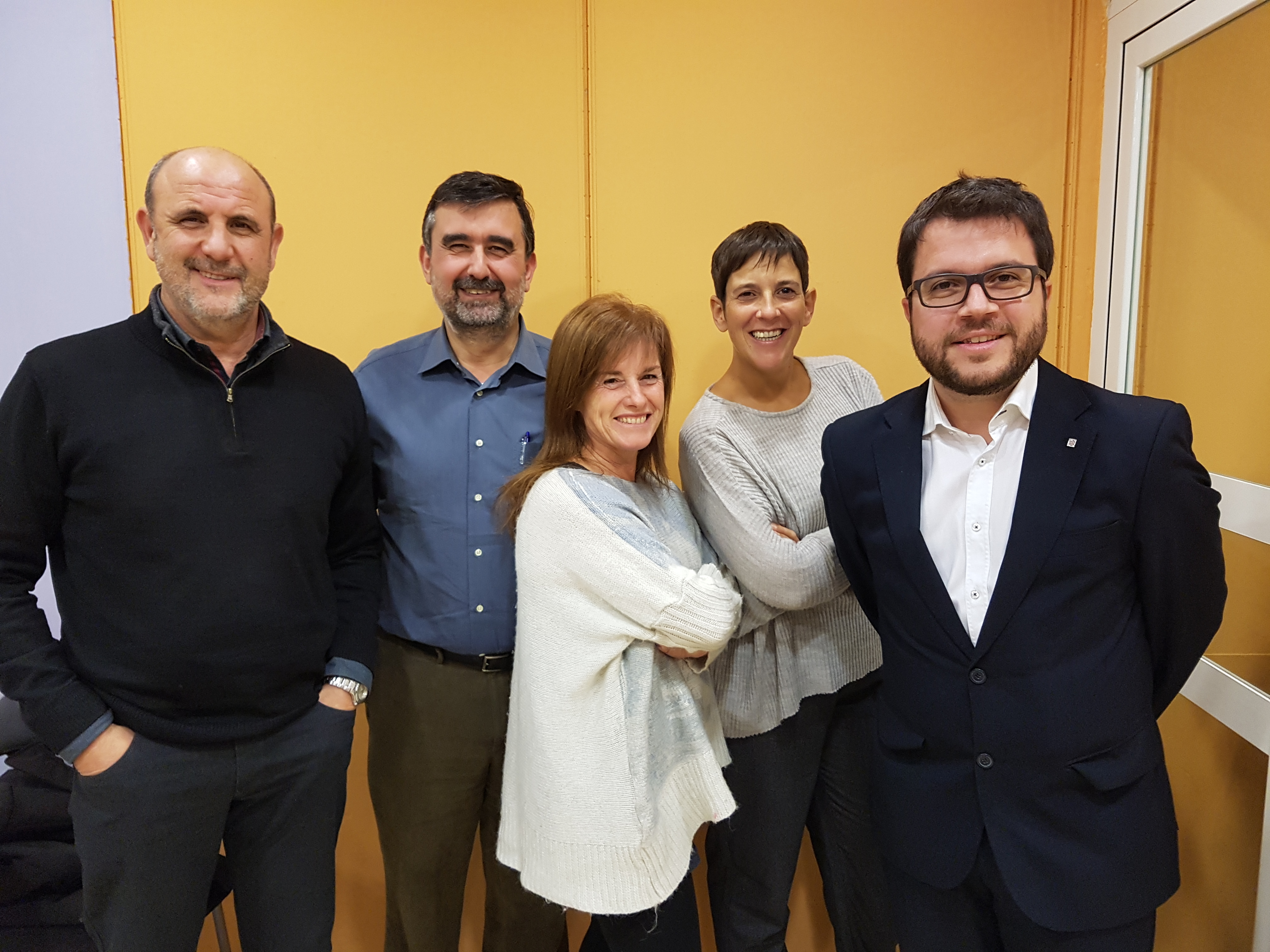 Josep Serra, Francesc Gil, Carmen Vila, Mònica Palacín i Pere Aragonès