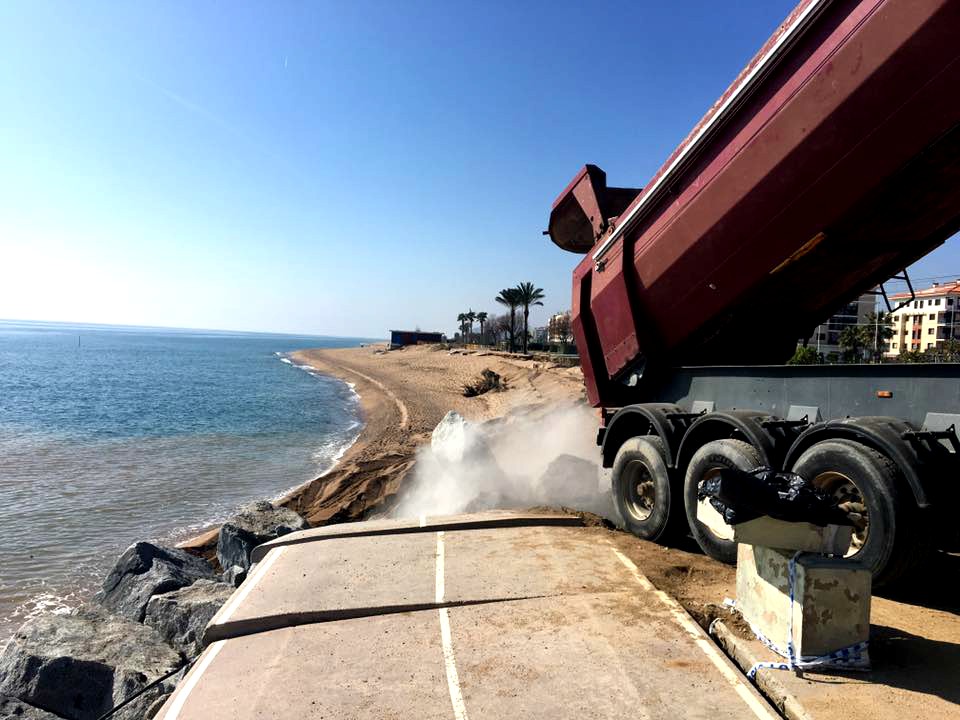 Obres al Passeig de Mar