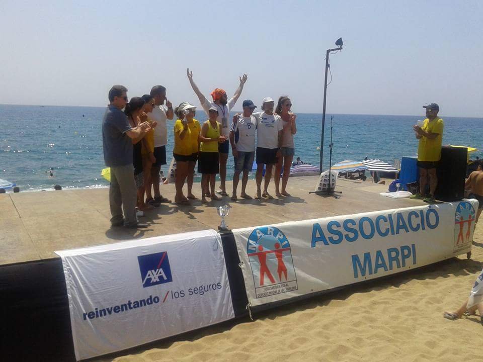 Entrega de premis a la platja