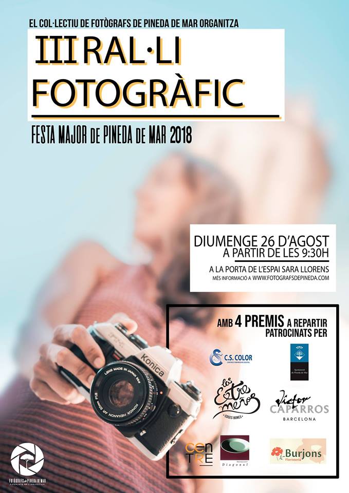 Cartell del III Ral.li Fotogràfic Festa Major 2018