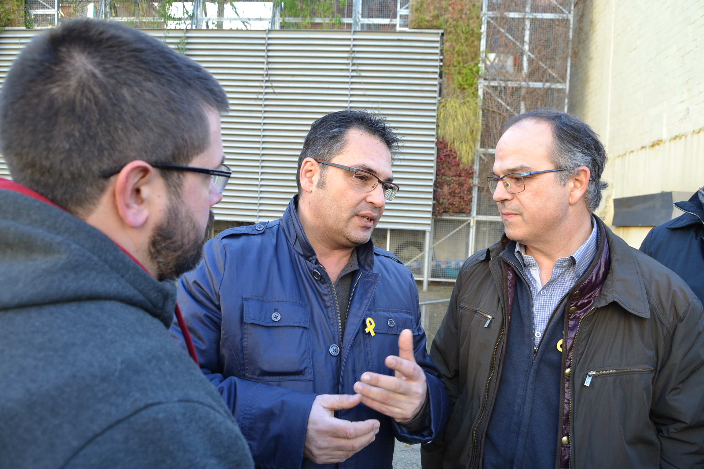 Joan Mora, Enric Creus i Jordi Turull