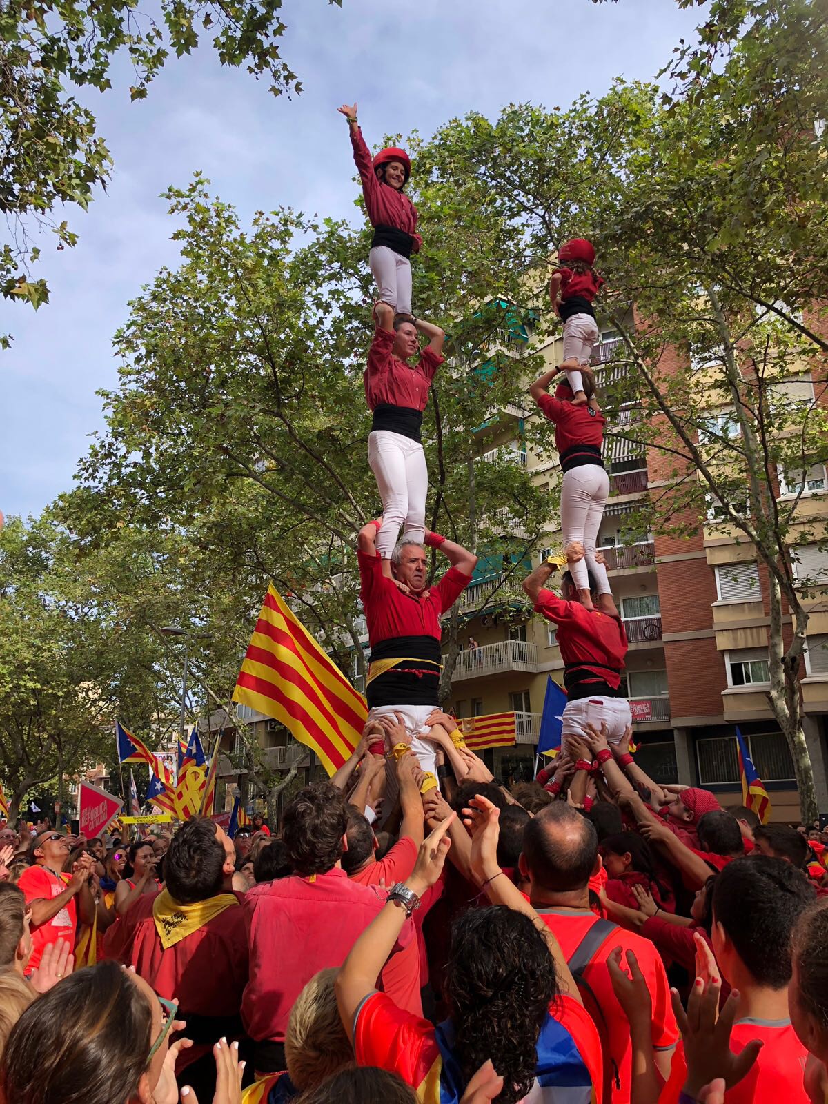 Pilars dels Maduixots a la manifestació de la Diada