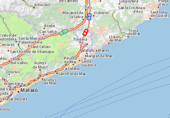 mapa del maresme