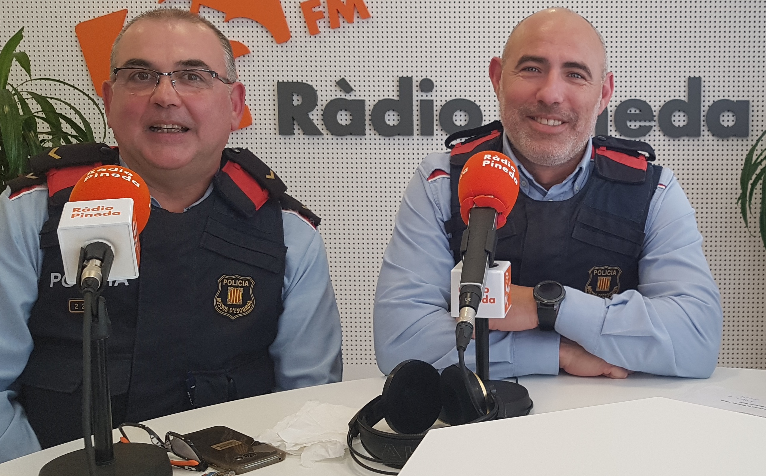 Mossos a Ràdio Pineda