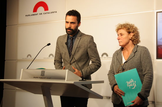 Roger Torrent i Marta Casamitjana