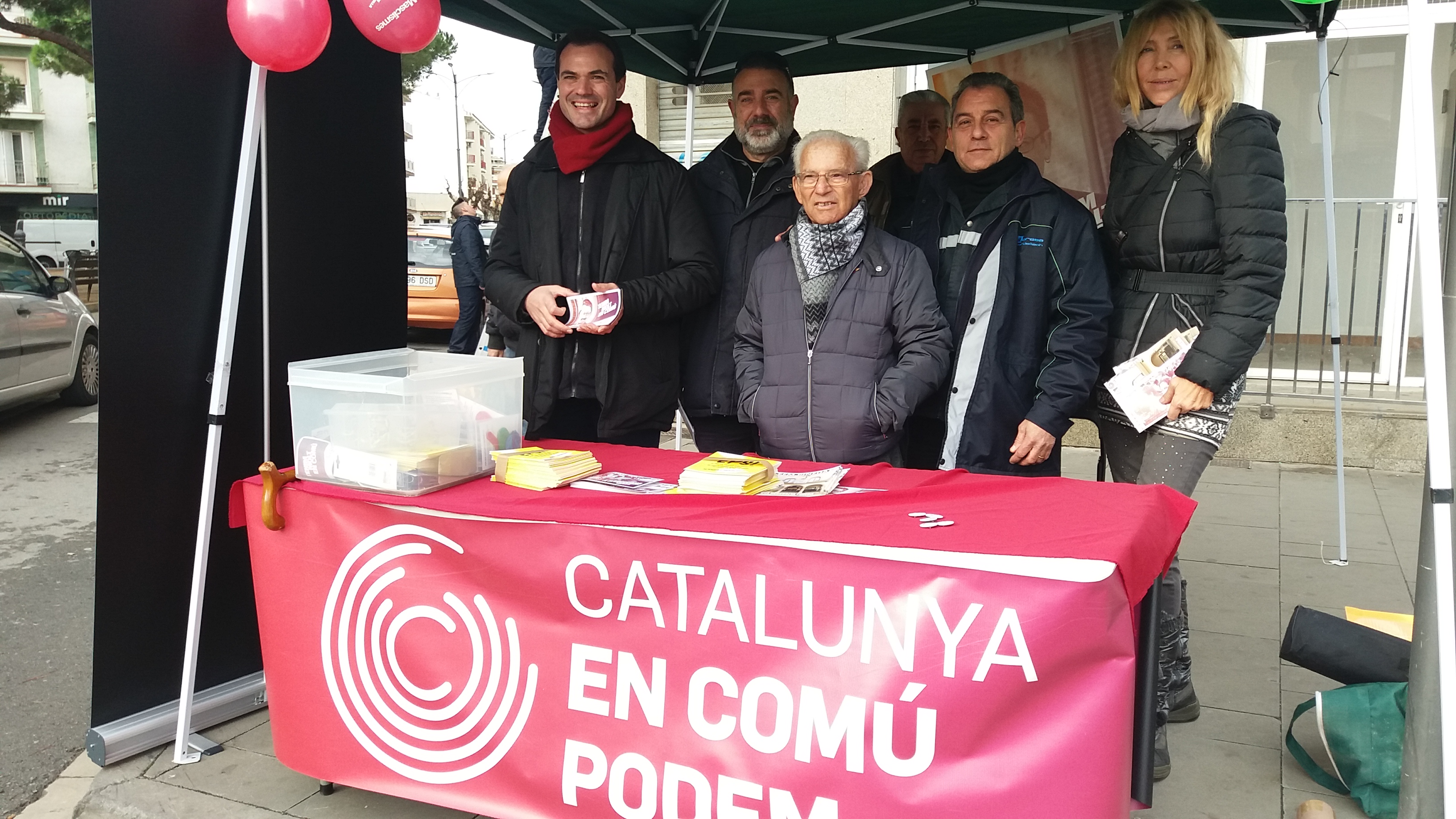 Catalunya en Comú al Mercat de Poblenou