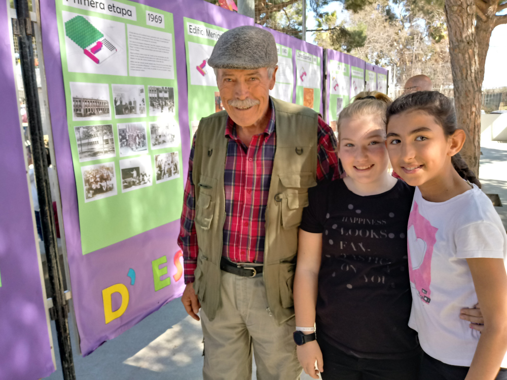 Ramon Ortiz, uns històric de l'Escola i del barri, a l'exposició